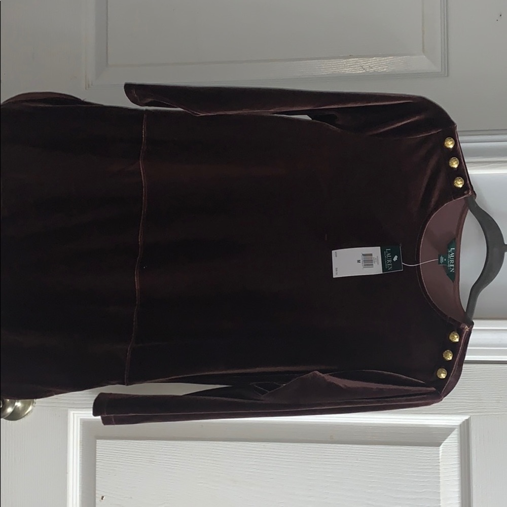 Ralph Lauren suede long sleeve shirt